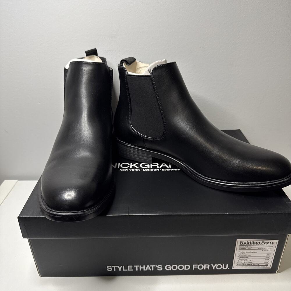 Nick Graham Black Nigel Ankle Boot Size 9 New in the Box
